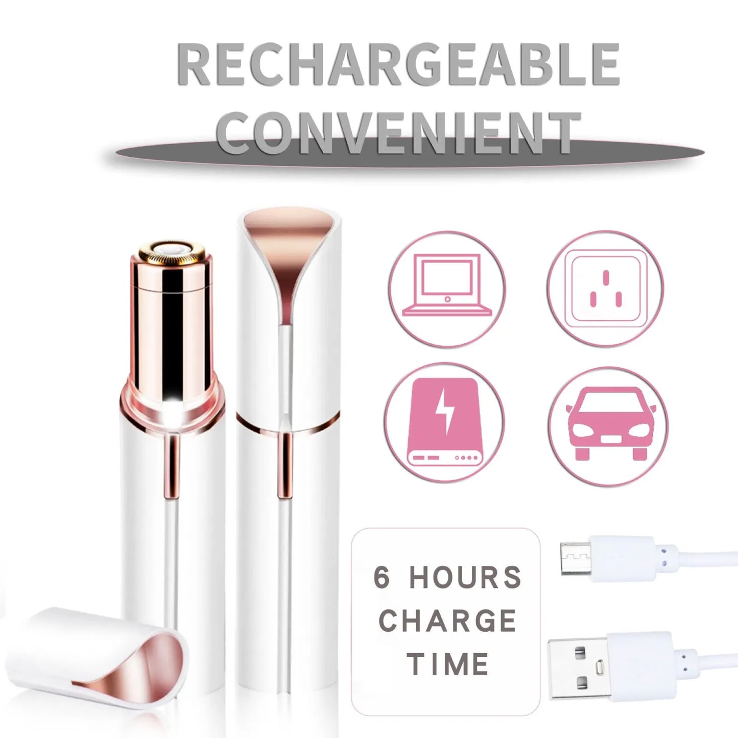 Portable Lipstick Shaped Electric Hair Remover For Women Painless And Effective Facial Hair Removal Home Razor Shaver Tool