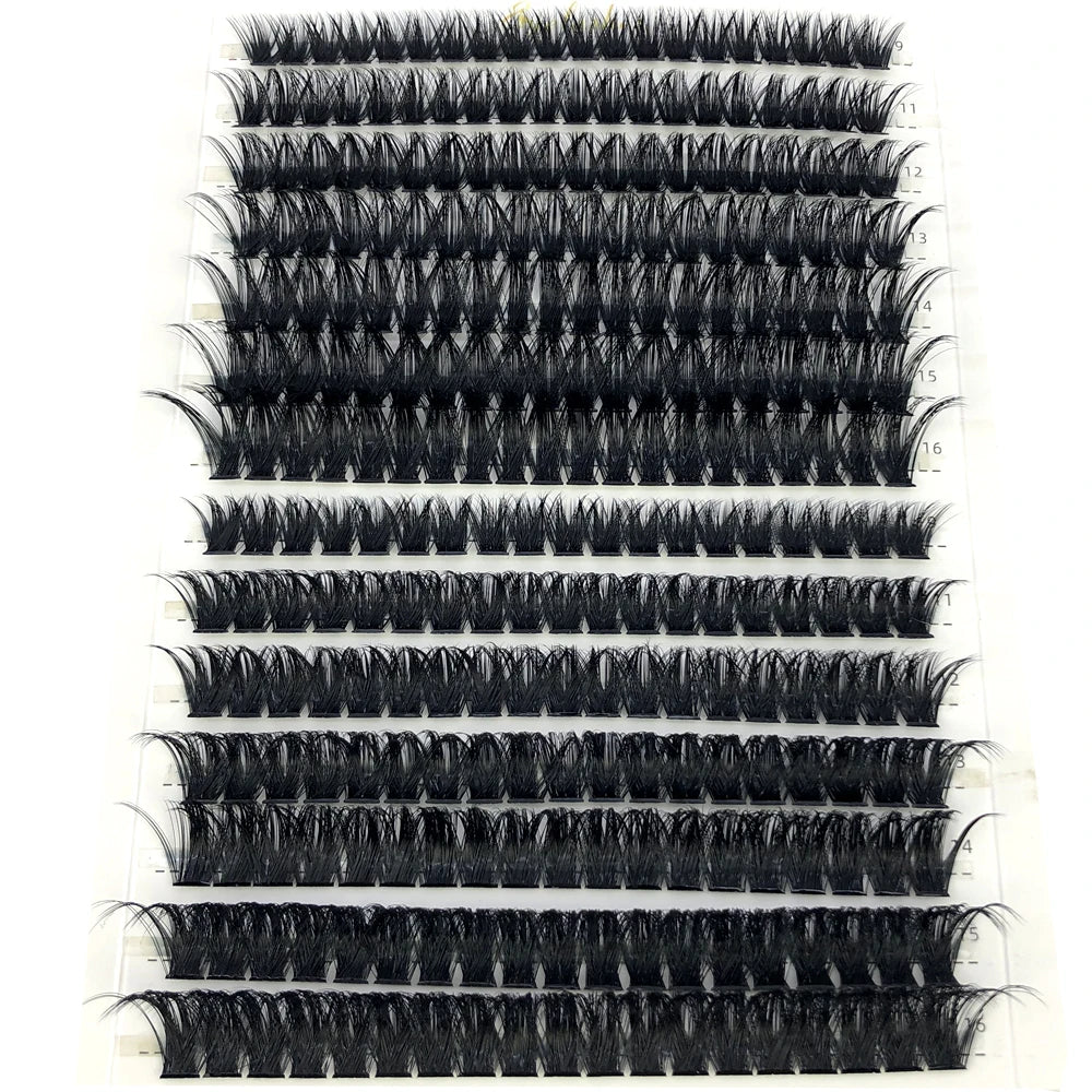 30D 40D 60D 80D Mixed Tray Individual Lashes 3D Russia Volume Eyelashes Soft Natural Lashes Mink Lash Cluster False Eyelashes