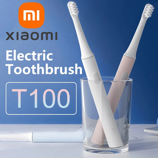 XIAOMI Mijia T100 Sonic Electric Toothbrush Mi Smart Waterproof Tooth Head Brush IPX7 Rechargeable USB for Teeth Brush Whitening