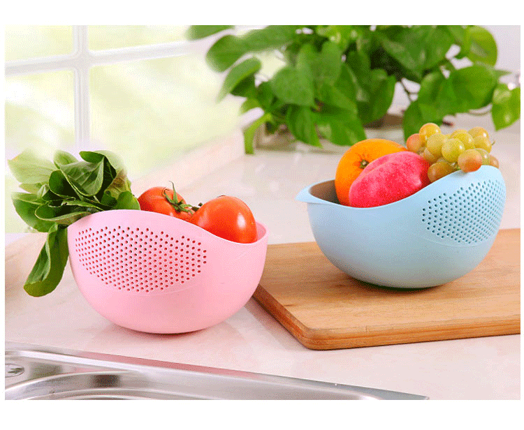 1 Piece of Rice Drainage Basket Rice Filter Fruit and Vegetable Drainage Sieve Kitchen Supplies Small Tools Multi-purpose