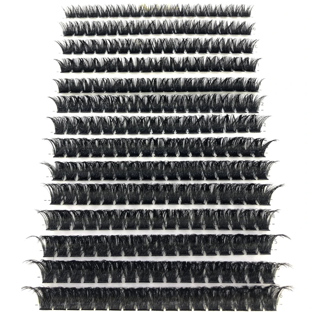 30D 40D 60D 80D Mixed Tray Individual Lashes 3D Russia Volume Eyelashes Soft Natural Lashes Mink Lash Cluster False Eyelashes