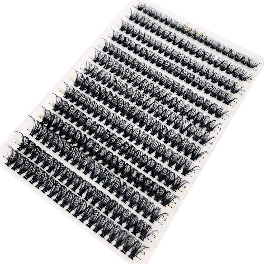 30D 40D 60D 80D Mixed Tray Individual Lashes 3D Russia Volume Eyelashes Soft Natural Lashes Mink Lash Cluster False Eyelashes