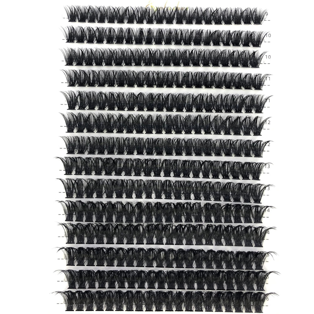 30D 40D 60D 80D Mixed Tray Individual Lashes 3D Russia Volume Eyelashes Soft Natural Lashes Mink Lash Cluster False Eyelashes