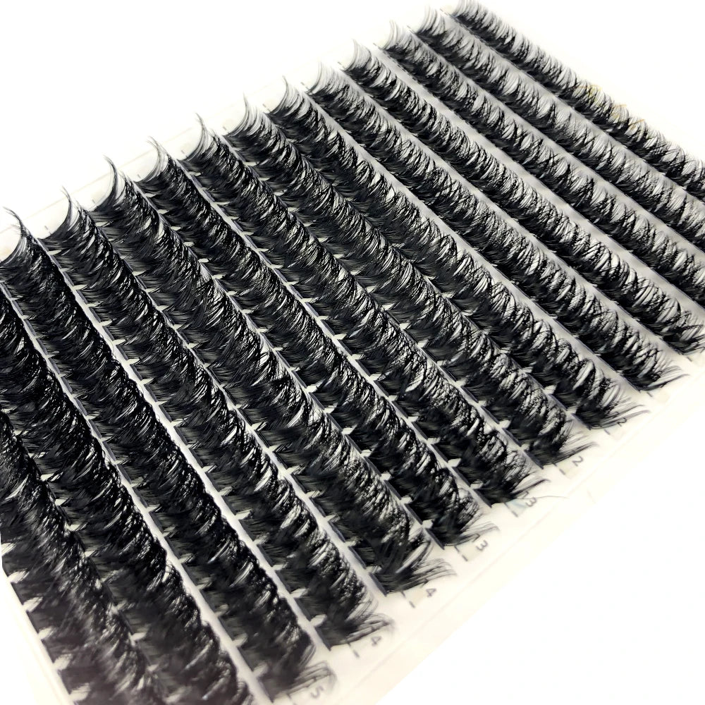 30D 40D 60D 80D Mixed Tray Individual Lashes 3D Russia Volume Eyelashes Soft Natural Lashes Mink Lash Cluster False Eyelashes