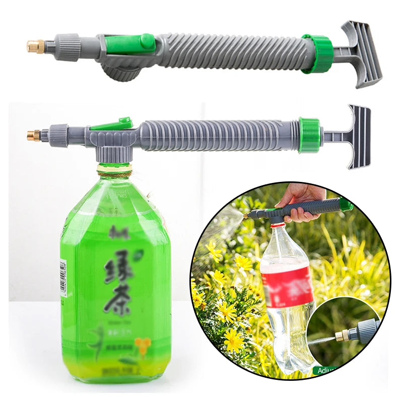 High Pressure Air Pump Manual Sprayer Adjustable Drink Bottle Spray Head Nozzle Sprayer Agriculture Tools