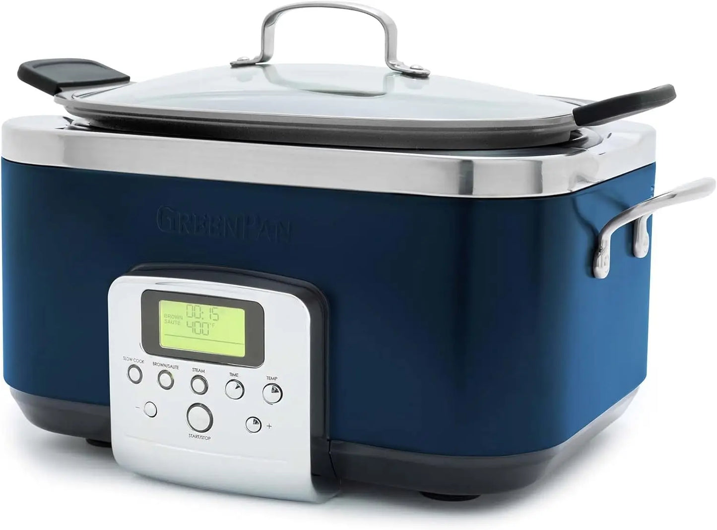 Elite 8 - in -1 Programmable 6QT Electric Slow Cooker, Dishwasher Safe Lid & Removable Crock, PFAS-Free Healthy Ceramic