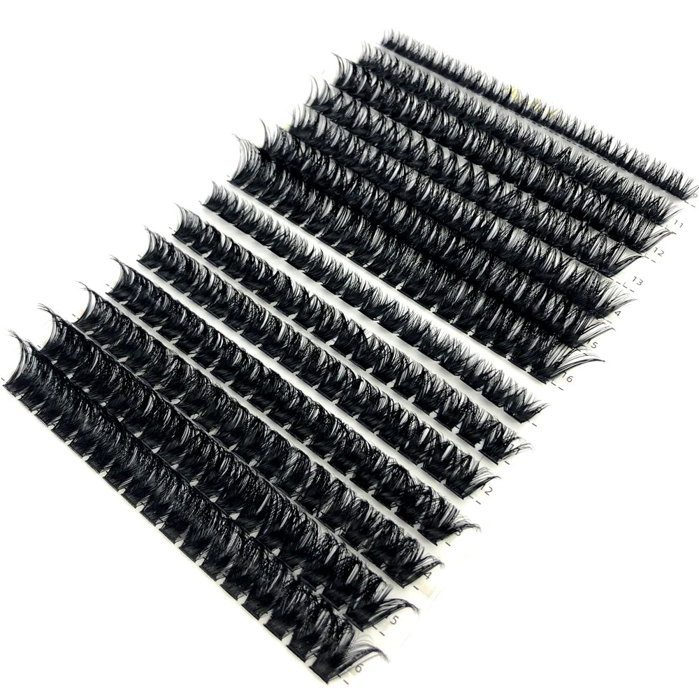 30D 40D 60D 80D Mixed Tray Individual Lashes 3D Russia Volume Eyelashes Soft Natural Lashes Mink Lash Cluster False Eyelashes